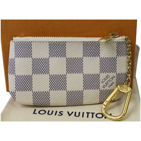 louis vuitton damier azur key pouch replica|louis vuitton coin pouch keychain.